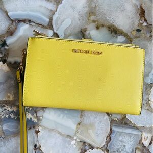 Michael Kors double zipper phone wallet